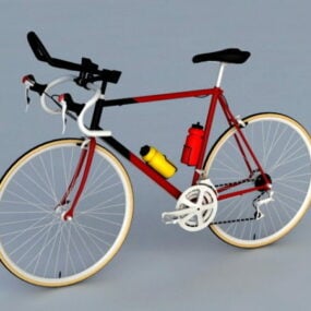 Lowpoly Modello 3d di concetto di veicolo per bicicletta