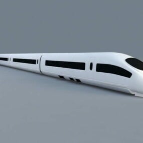 Train ferroviaire chinois à grande vitesse modèle 3D