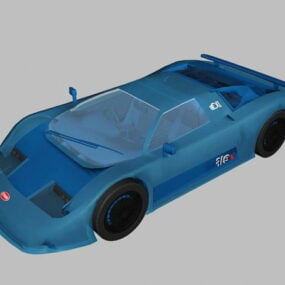 3д модель спортивного автомобиля Bugatti