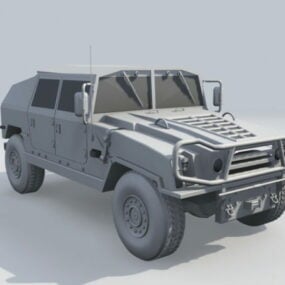 Mô hình xe bán tải Hummer H3 3d