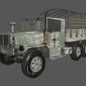 Oude militaire vrachtwagen 3D-model