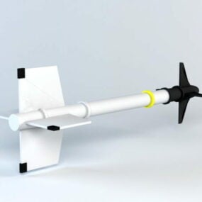 نموذج صاروخي موجه ثلاثي الأبعاد