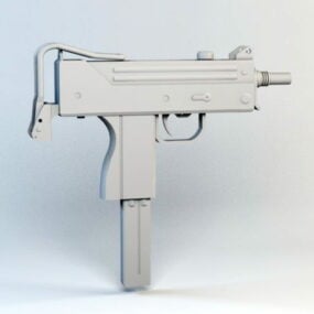 10д модель пистолета-пулемета Mac-3