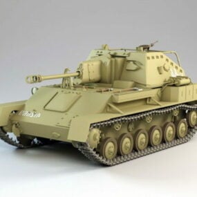 Su-76m tankvernietiger 3D-model