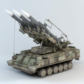 소련 스커드 미사일 발사기 3d 모델