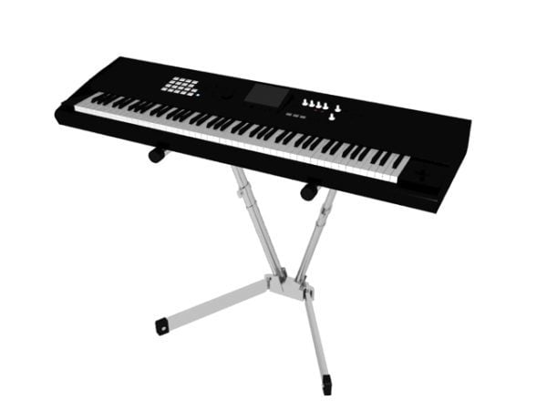 Electric Keyboard On Stand