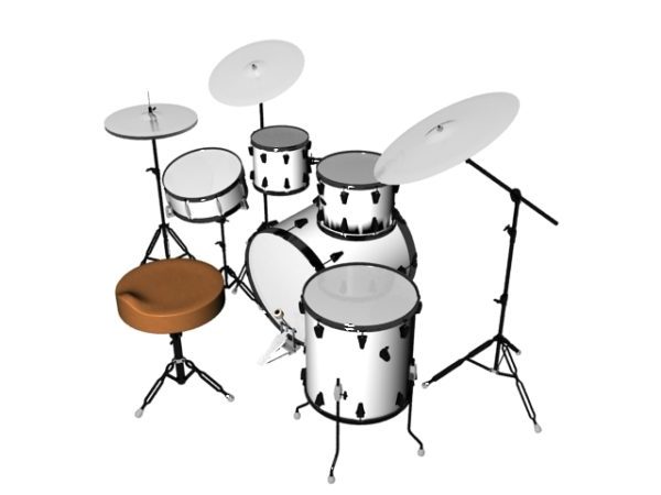 fashion combat Mystery drum set 3d model free download Give Engage ...