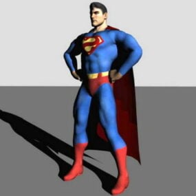 modelo 3d superman