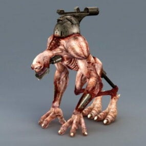 3D model zombie monster