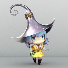 Cute Little Witch 3d model