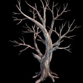 Modelo 3d de árbol muerto espeluznante
