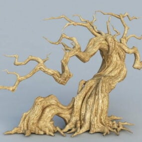 Stary zwiędły model drzewa 3D