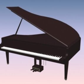 Modelo 3d de piano de cauda