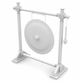 Nipple Gong With Stand 3d model