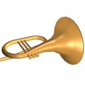 Piccolo Trumpet 3d-modell