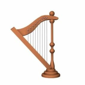 Τρισδιάστατο μοντέλο Pedal Harp