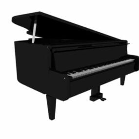 Piano de cola digital modelo 3d