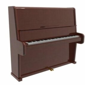 ブロードウッドアップライトピアノ3Dモデル