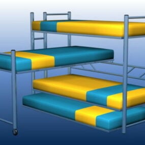 Dorm Style Beds 3D-malli