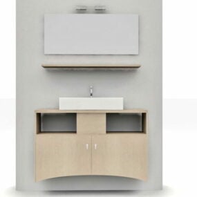 Frisörsalong Sink Stol Kombinera 3d-modell
