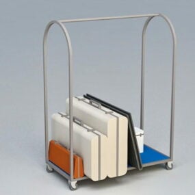 Hotel Luggage Cart 3d model