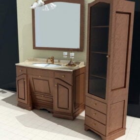 Vanités de lavabo de salle de bain vintage modèle 3D