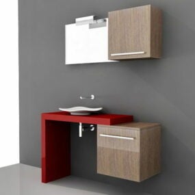 Moderni yhden kylpyhuoneen Vanity 3D-malli