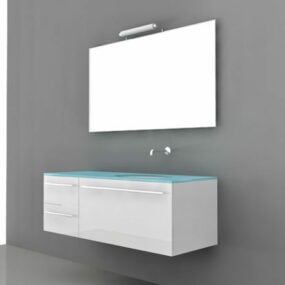 Modello 3d di vanità da bagno moderne ed eleganti