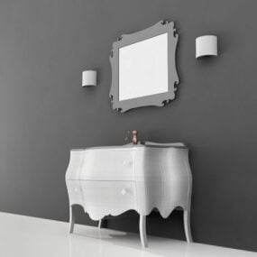 Traditional Bathroom Vanity 3d model