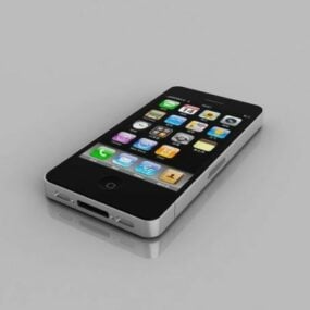 Mẫu iPhone 4 màu đen 3d