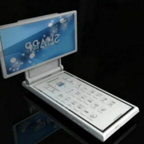 Sharp mobiltelefon 3d-modell