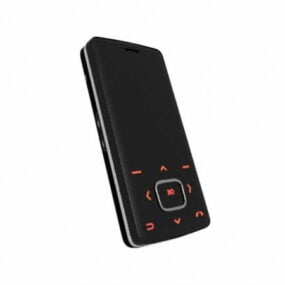 Black Slide Phone 3d model