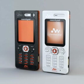 Sony Ericsson W888c 3d-modell