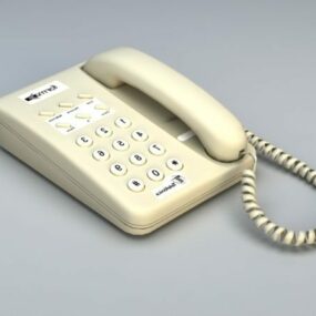 Basic Analog Telephone 3d model