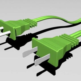Elektrische Stecker 3D-Modell