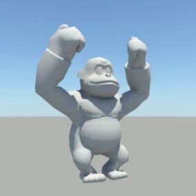 ゴリラ類人猿3Dモデル