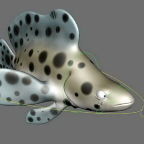 Model 3d Rig Ikan Kerapu Panther