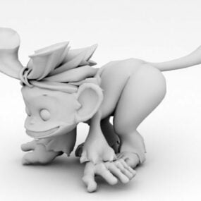 Rafiki Monkey Cartoon Animal 3d model