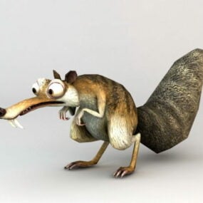 مدل سه بعدی Ice Age Squirrel Scrat Rig