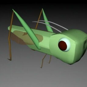Locust Grasshopper Rig 3d model