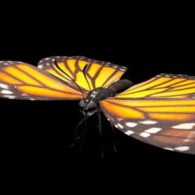 Model 3d Monarch Butterfly