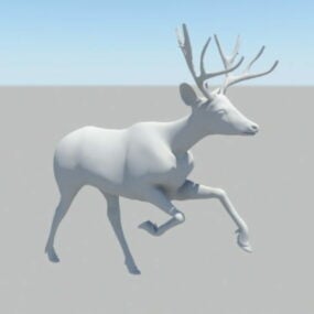 Modelo 3D animado de equipamento de cervo