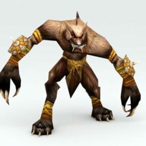 Τρισδιάστατο μοντέλο Werewolf Warrior Rig