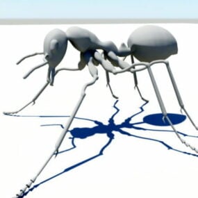 Modelo 3d de personagem de formiga