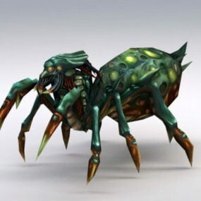 Low Poly Spider Monster 3d-modell