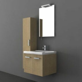 Small Vanity Sink Cabinet 3d model