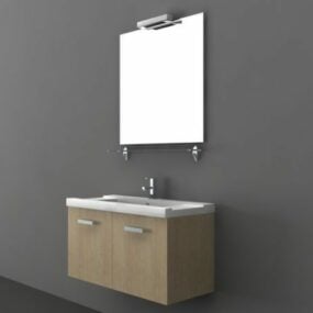 Vægmonteret badeværelse Vanity 3d-model