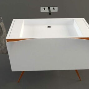 Bathroom Basin Sink Cabinet 3d model