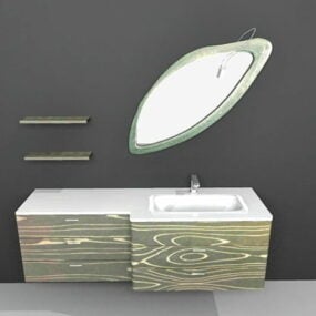 Art Deco Bathroom Vanity 3d model