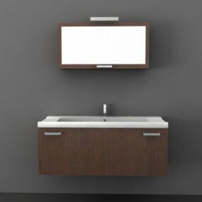 Moderne flydende badeværelse Vanity 3d-model